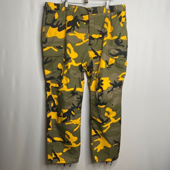 ROTHCO Other - ROTHCO D.D.U. Rothco Stinger Yellow Camo BDU Pants Mens X-Large